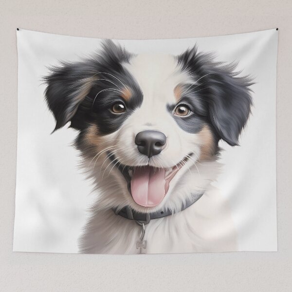 Artikelvorschau, ein lebhafter Hund, dessen Zunge humorvoll heraushängt. entworfen und verkauft von Cha-house.