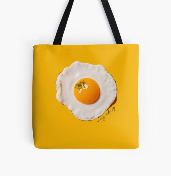 Egg White Foodie Sunnyside Up Fried Egg Yolk Food Tote Bag