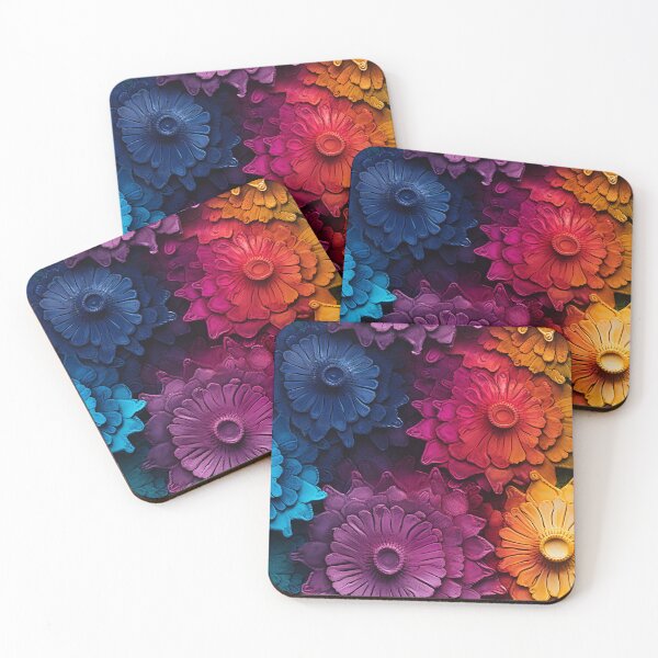 Item preview, Embossed Colorful Floral designed and sold by MapleTArts.