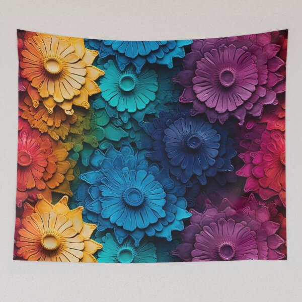 Item preview, Embossed Colorful Floral designed and sold by MapleTArts.