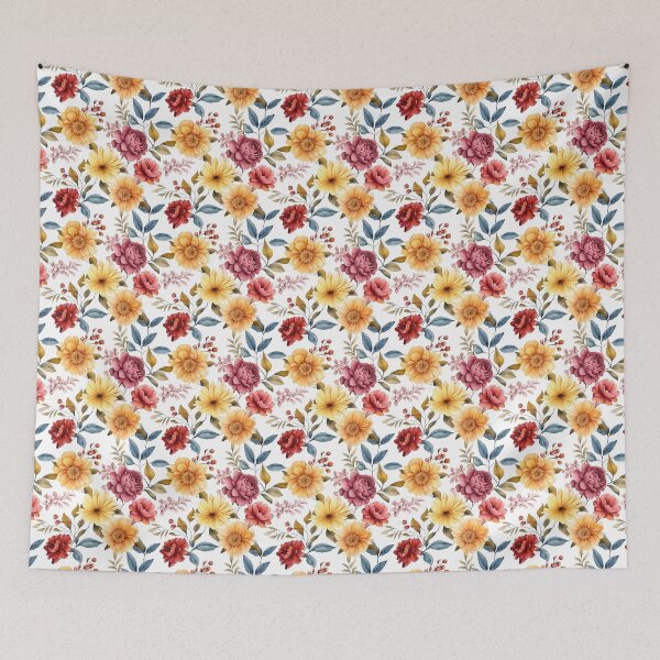 Item preview, patrón de flores de color de agua designed and sold by normal-design.
