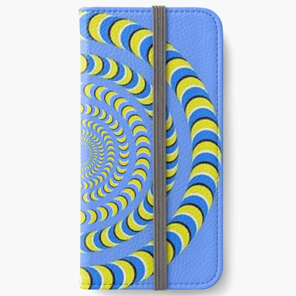 Optical illusion, visual phenomena, structure, framework, pattern, composition, frame, texture iPhone Wallet