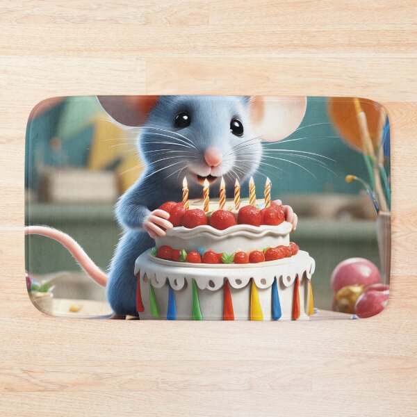 Item preview, cute mouse, happy birthday designed and sold by Mauswohn.