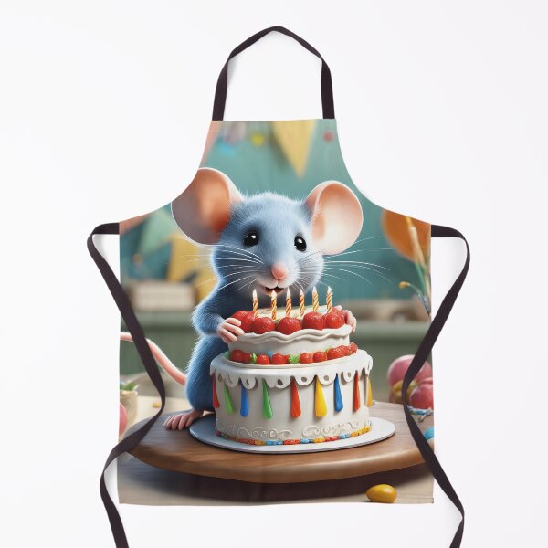 Item preview, cute mouse, happy birthday designed and sold by Mauswohn.