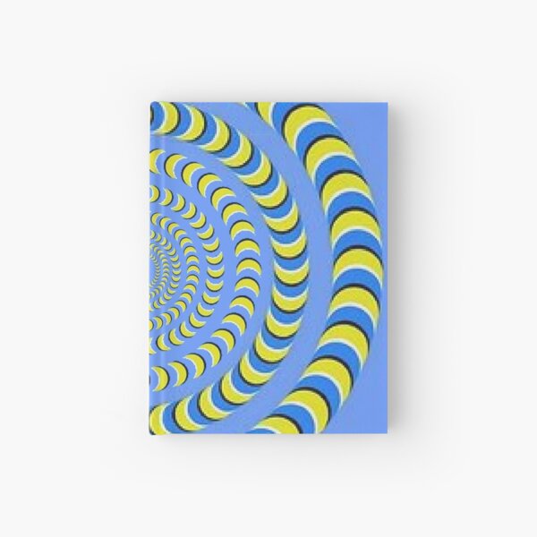 Optical illusion, visual phenomena, structure, framework, pattern, composition, frame, texture Hardcover Journal