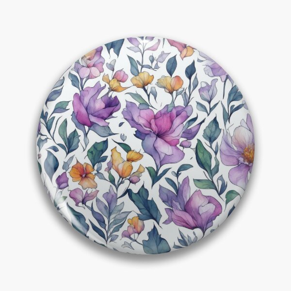 Item preview, Purple Tranquility: Blossoms in the Garden Canvas, Embrace Serenity with our Purple Flower Garden Canvas Design designed and sold by irosh madushan.