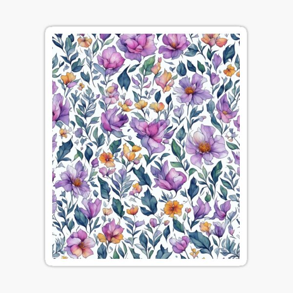 Item preview, Purple Tranquility: Blossoms in the Garden Canvas, Embrace Serenity with our Purple Flower Garden Canvas Design designed and sold by irosh madushan.