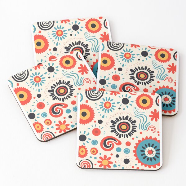 Item preview, The image features a colorful floral pattern on a white background. designed and sold by Cha-house.