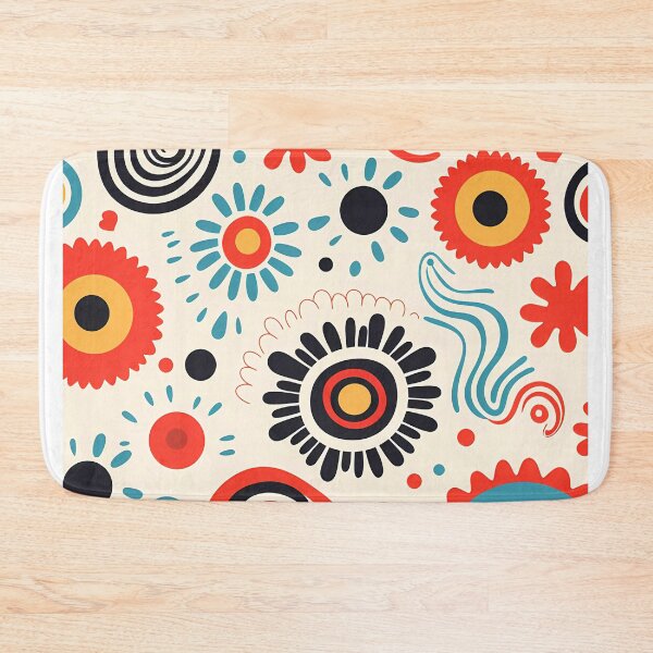 Item preview, The image features a colorful floral pattern on a white background. designed and sold by Cha-house.