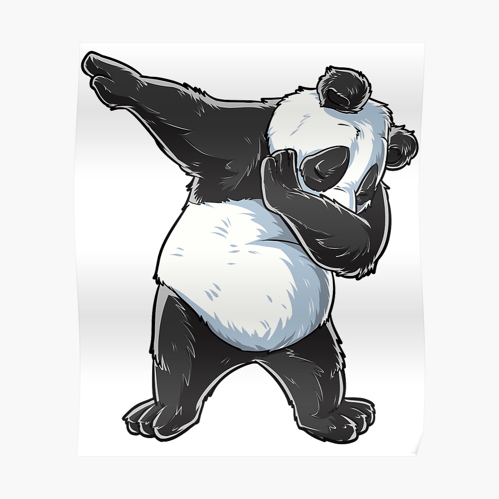 Dabbing Panda T Shirt Print Dab Bear Dance Men Women Kids Sticker By Liquegifts Redbubble - bear from roblox dabs