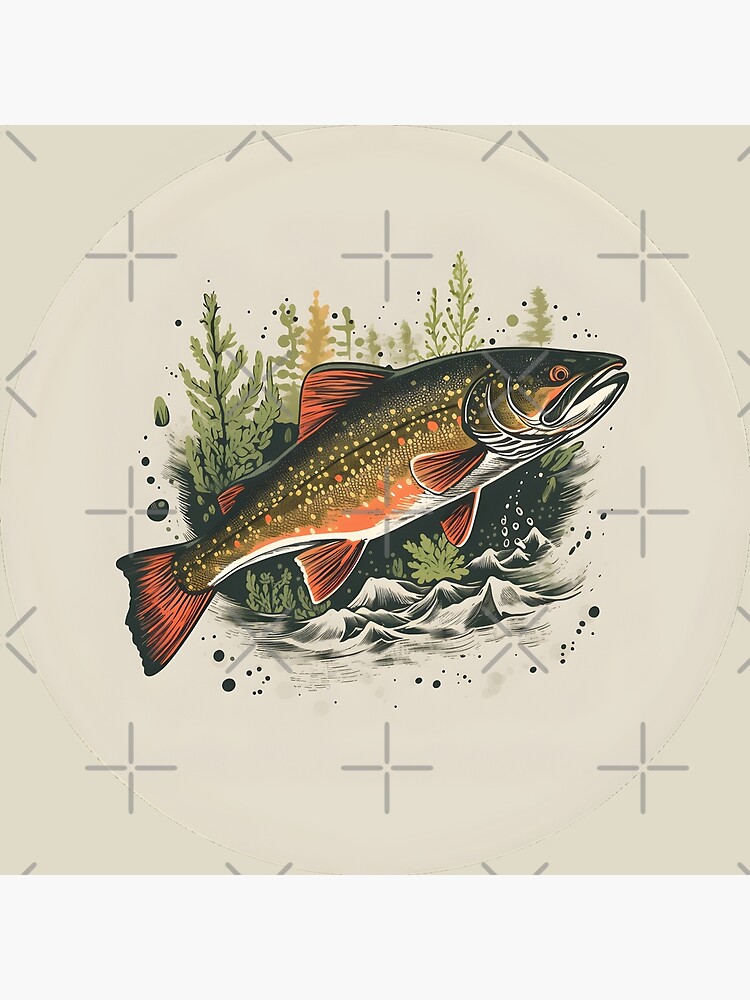 Paintings On Canvas Trout Vintage Wall Art Posters And Prints