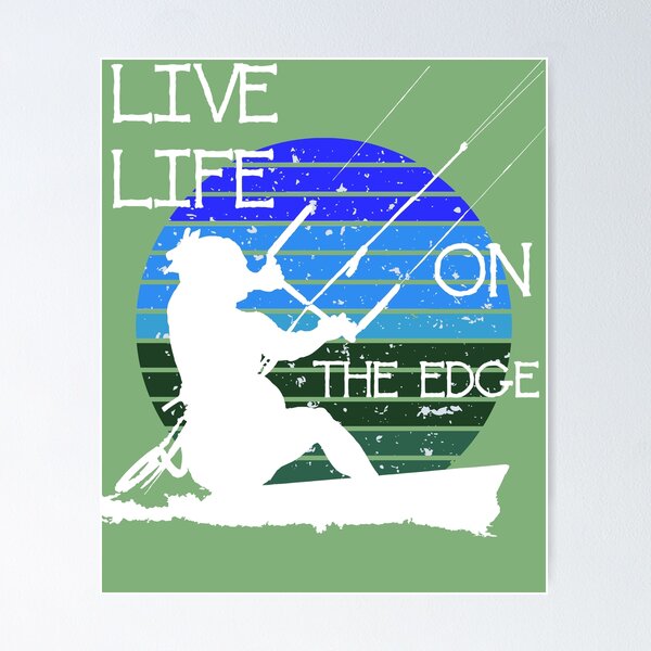 Item preview, Vintage Sunset Retro Sunrise White Kitesurfer Silhouette 5 designed and sold by taiche.