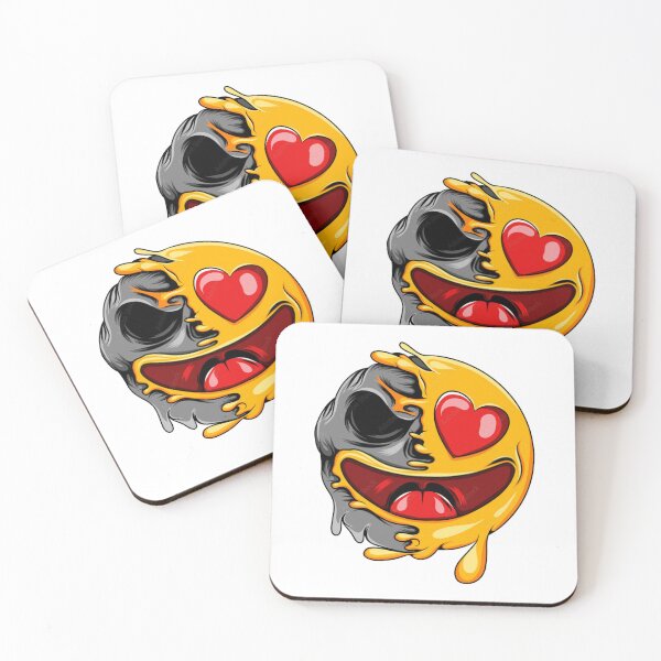 Item preview, Emoji Skull With Heart Eyes designed and sold by khachiche.