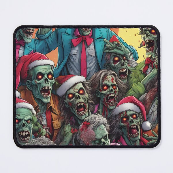 Item preview, Zombies celebrate Santa Claus, xmas, scary designed and sold by Mauswohn.