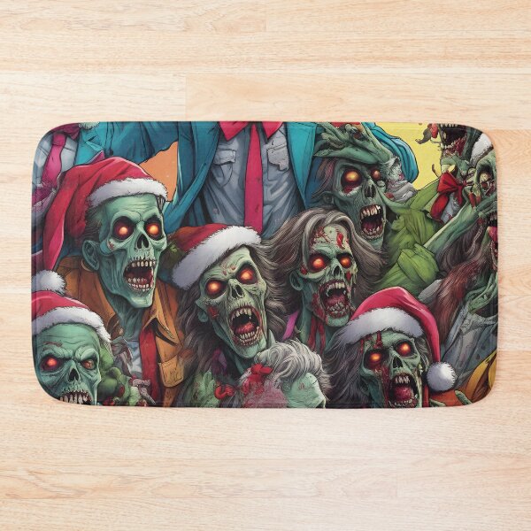 Item preview, Zombies celebrate Santa Claus, xmas, scary designed and sold by Mauswohn.