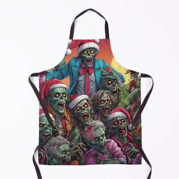 Item preview, Zombies celebrate Santa Claus, xmas, scary designed and sold by Mauswohn.