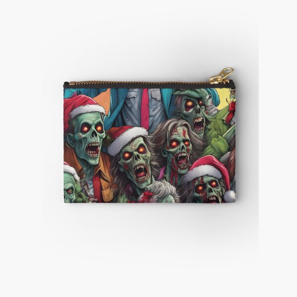 Item preview, Zombies celebrate Santa Claus, Xmas, creepy, Advent designed and sold by Mauswohn.