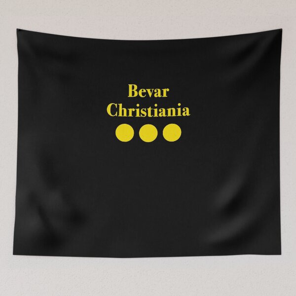 Item preview, BEVAR CHRISTIANIA Tshirt Flag of Freetown Christiania Copenhagen Denmark - Awesome Christmas Gift Id designed and sold by keelyn-spahr.