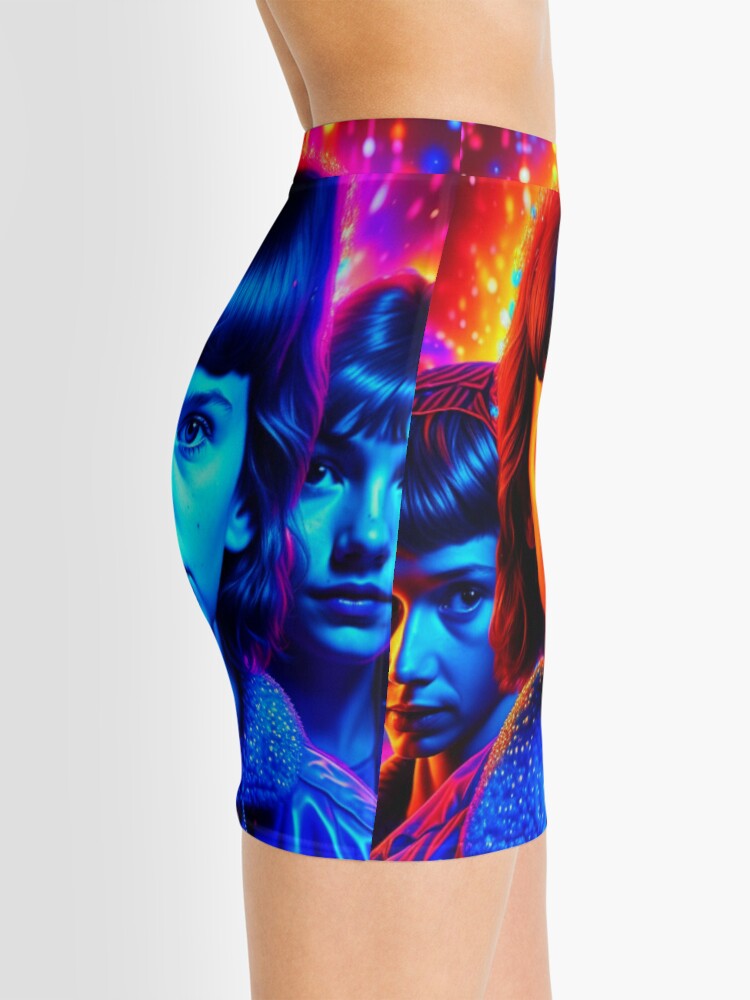 Thumbnail 2 of 4, Mini Skirt, Adventures Unveiled: Kids of Mystery and Friendship, Inspired by Stranger Things designed and sold by MiggysArtHaven.