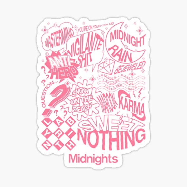 My Midnights sticker pack came with a random Court of Thorns and Roses  sticker and I'm not mad at all… iykyk : r/TaylorSwift