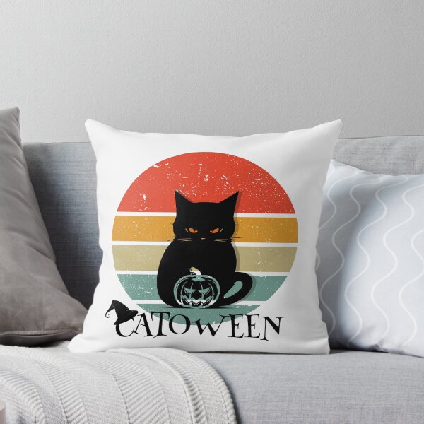 Item preview, Happy Catoween - Halloween Art for cat lovers designed and sold by ThreadmyCanvas.