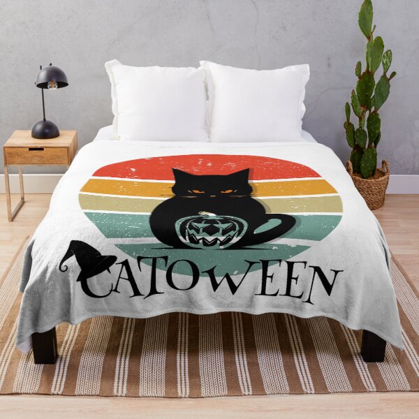 Item preview, Happy Catoween - Halloween Art for cat lovers designed and sold by ThreadmyCanvas.
