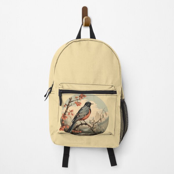 Artikelvorschau, Vintage Wisconsin American Robin Illustration | Naturkunst entworfen und verkauft von InkedBeasts.