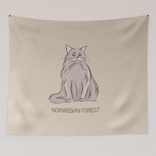 Item preview, Norwegian Forest Cat designed and sold by SoNifty.
