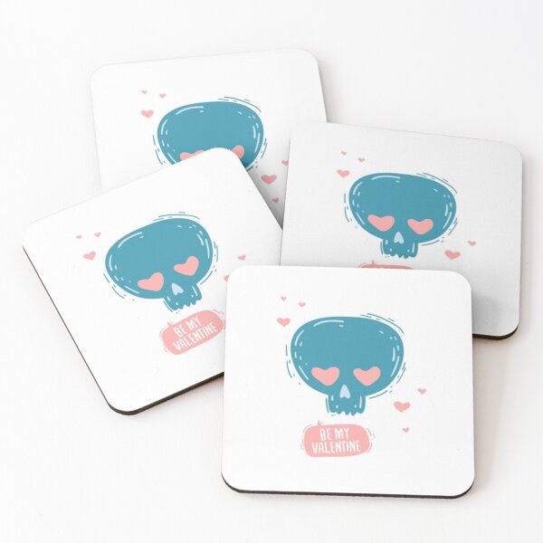 Item preview, Valentine Skull With Heart Eyes designed and sold by khachiche.