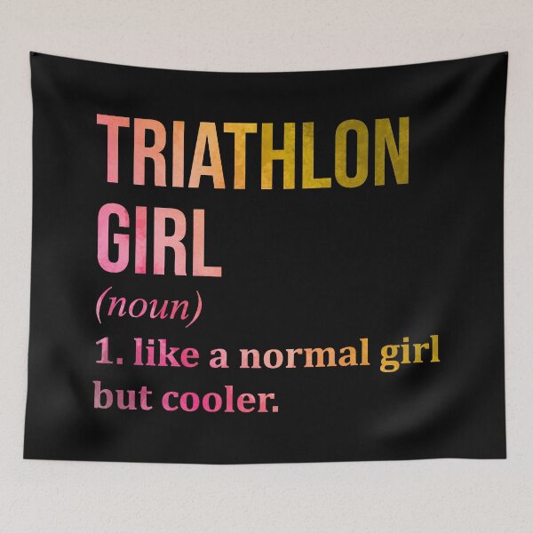 Item preview, Triathlon Girl Definition in Watercolor designed and sold by XCIV.
