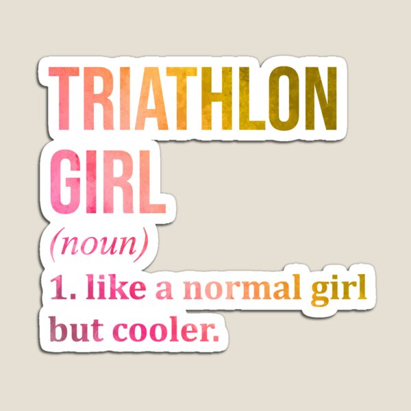 Item preview, Triathlon Girl Definition in Watercolor designed and sold by XCIV.