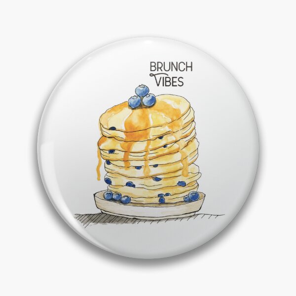 Item preview, Brunch Vibes Blueberry Pancakes designed and sold by NonetteLlabres.