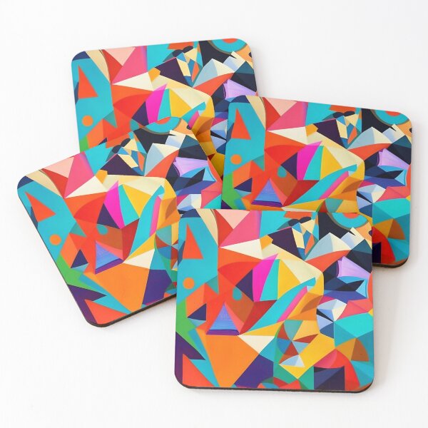 Item preview, Geometric Kaleidoscope - Colorful Abstract Artistry with Geometric Patterns designed and sold by Freak-Scene.