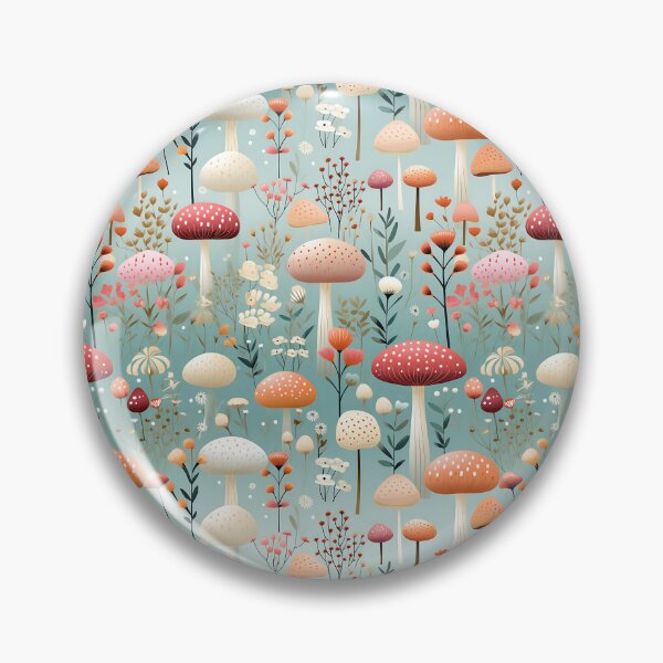 Item preview, Dreamy Fairytale Mushroom Forest Pattern designed and sold by Hibiskusmond.