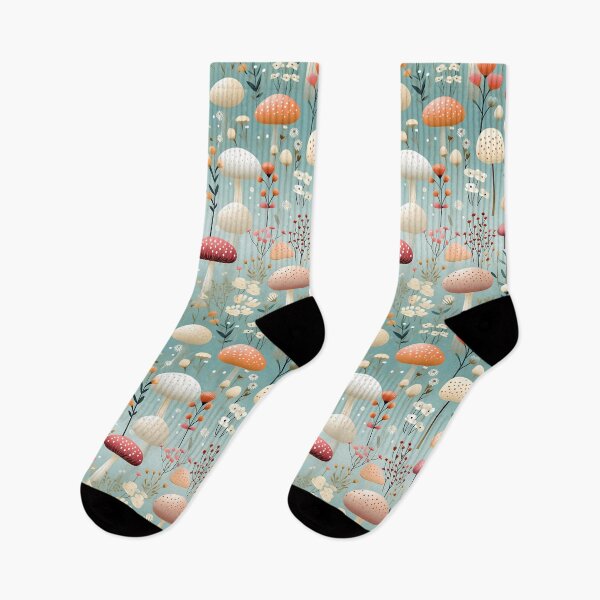 Item preview, Dreamy Fairytale Mushroom Forest Pattern designed and sold by Hibiskusmond.