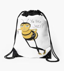 Bee movie ya like jazz Drawstring Bag