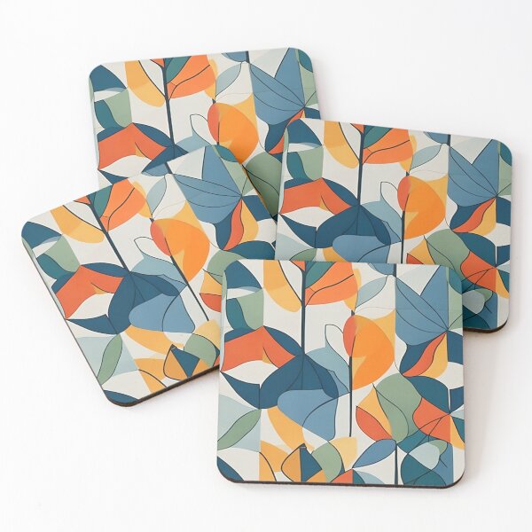 Item preview, Contemporary Leaf Patterns - Modern Nature Artistry with a Twist designed and sold by Freak-Scene.