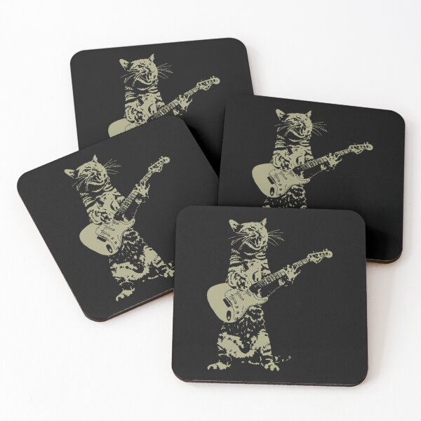 Item preview, Cat Playing Acoustic Guitar Cool Musician Guitarist  	 designed and sold by byfqpxnwlgv44.