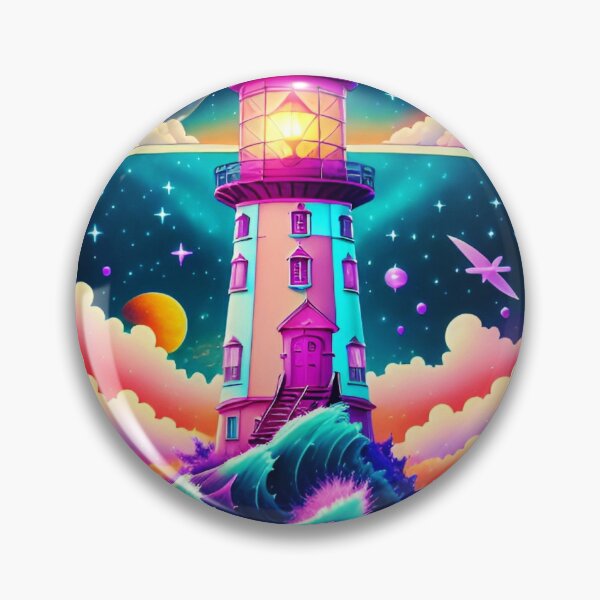 Item preview, Lighthouse of the multicolored sea designed and sold by createinpixels.