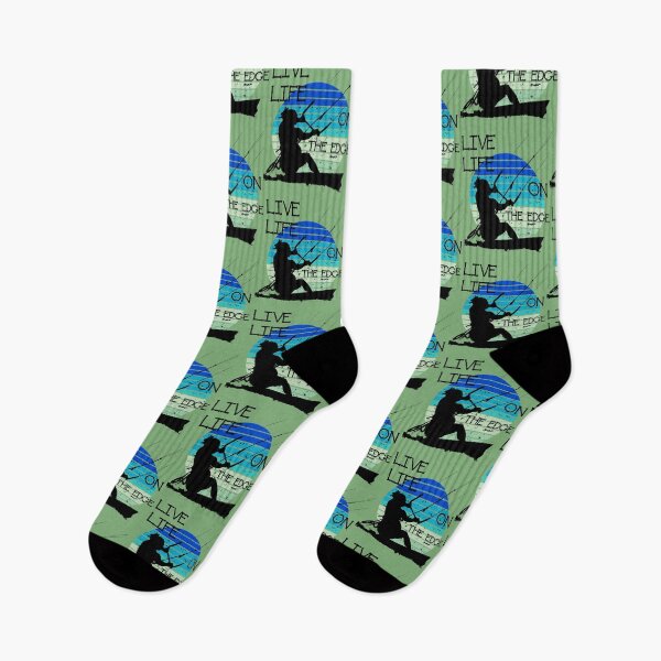 Item preview, Vintage Sunset Retro Sunrise Black Kitesurfer Silhouette 1 designed and sold by taiche.