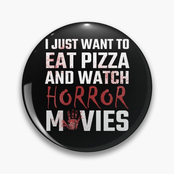 Item preview, I just want to eat pizza and watch horror movies designed and sold by cherrysart1.