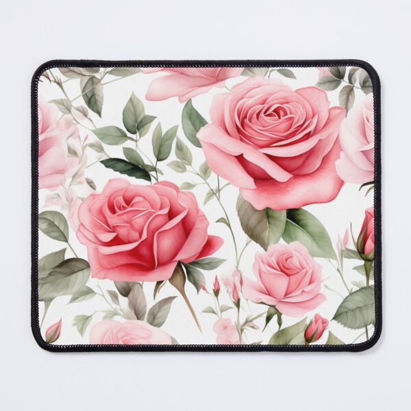 Aperçu de l'œuvre Modèle sans couture aquarelle jardin de roses créée et vendue par PutsGroup.