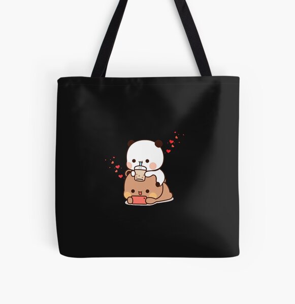Cute Dudu Is Laying On The Sleeping Bubu  Tote Bag for Sale by dragonwage56
