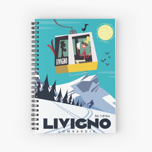 Aperçu de l'œuvre Affiche ski Livigno créée et vendue par GAGodel.