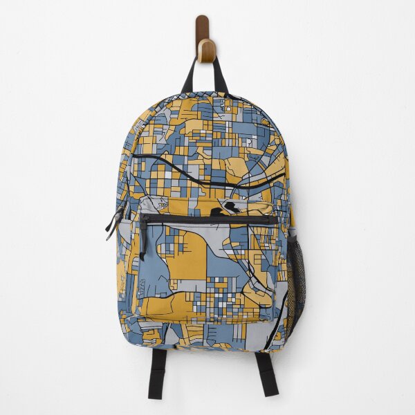 Item preview, Atlanta Map Pattern in Blue & Gold designed and sold by PatternMaps.