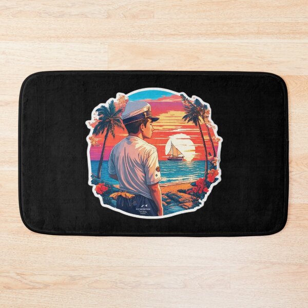 Item preview, Young Sailor Looking at Sunset Over the Ocean designed and sold by Ridiculam Toga.