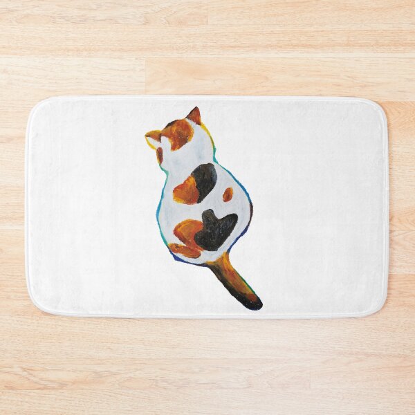 Item preview, Cute Calico Cat Oil Pastel Hand Draw  designed and sold by purple-Q.