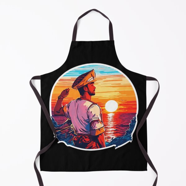 Item preview, Admiral Looking at Sunset Over the Ocean designed and sold by Ridiculam Toga.