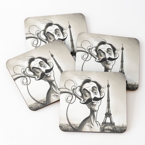 Item preview, Surreal Elegance: Parisian Stroll with a Dali Mustache designed and sold by ReplyGirl.