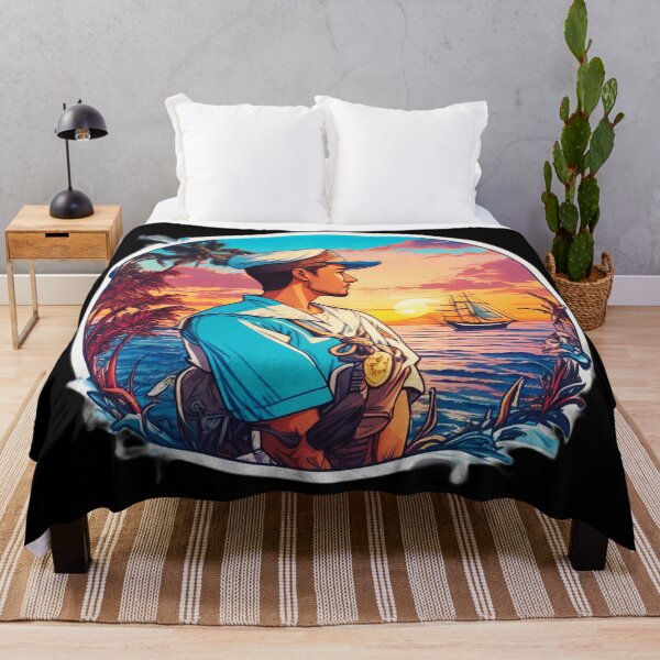 Item preview, Young Captain Looking at Sunset Over the Ocean designed and sold by Ridiculam Toga.